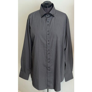Men's Ziggurat Gray Dress Shirt 2XLT